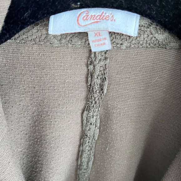 CANDIE’S Olive Green Dressy Cardigan Cover Up. Women’s Size XL. EUC - Picture 2 of 5